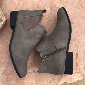 Zip-Up Ankle Booties